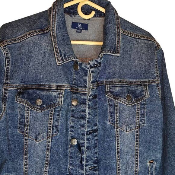 George Stretch Denim Jean Jacket - Picture 4 of 7